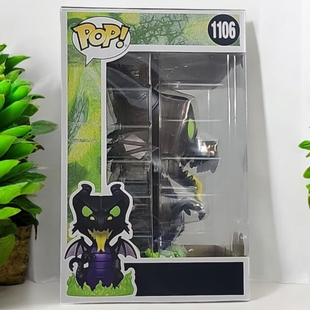 Funko Pop Malificent Jumbo 10 Inches tall as a Dragon 1106 box is 13" × 8" "NEW" - Picture 7 of 8